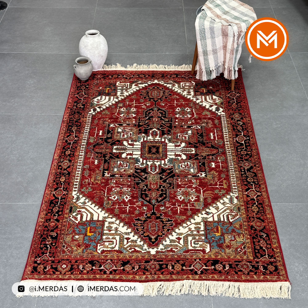فرش گبه کد 132 زمینه لاکی